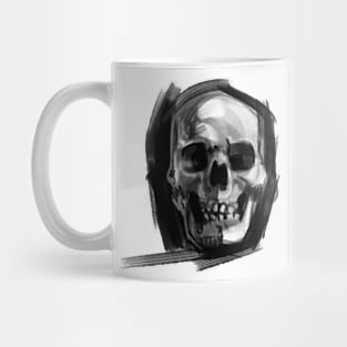 poker face skull Mug